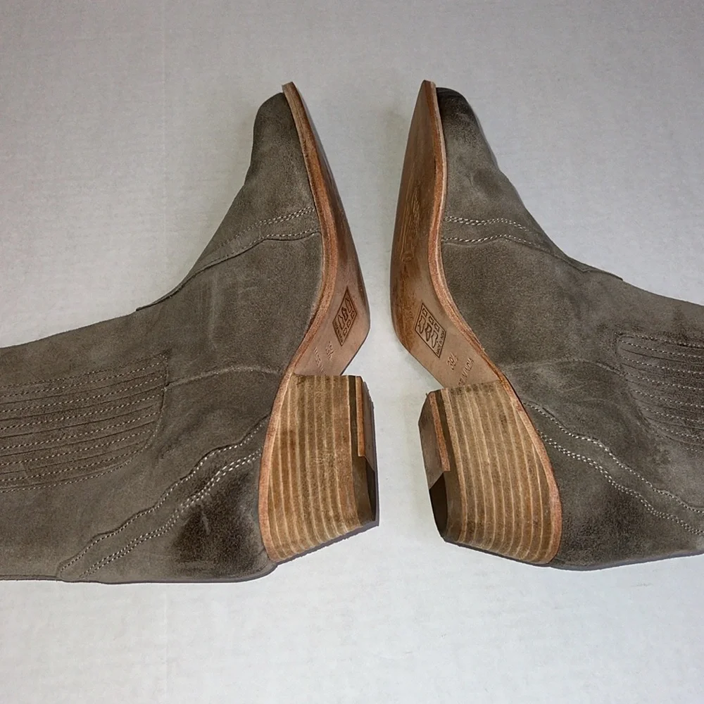 FREE PEOPLE NEW FRONTIER WESTERN BOOTS DISTRESSED - Picture 10 of 16